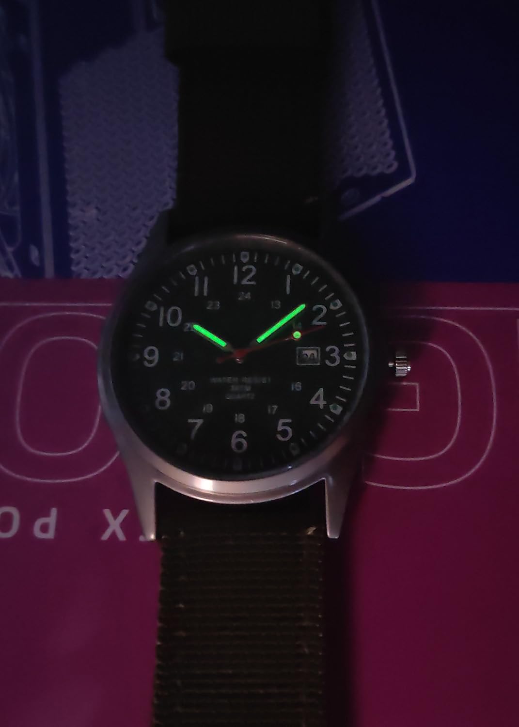 Reginald Mens Watches Unisex Military Watches Sport Nylon Strap Stylish Luminous Fashion Watches Analog Quartz Watches for Men Army Wristwatch
