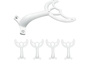 Aginkgo 5 Pack Ceiling Fan Replacement Blades Arm for 42 inch Brass Fan Blade Arm (Bright White)