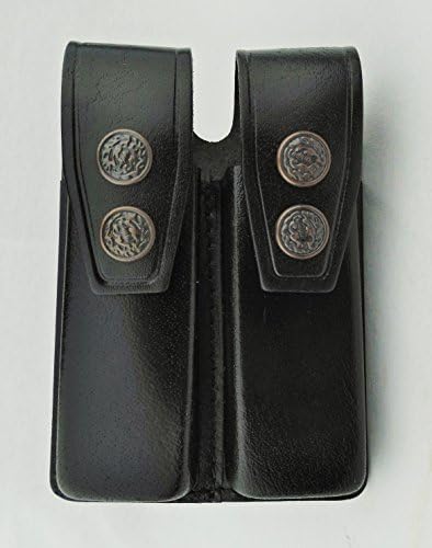 Alis Handmade Leather Single Magazine Pouch/Carrier/Case Series (Black, 003 45 Cal Colt)