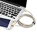 Miger 10FT 2 in 1 Micro USB Cable Nylon Braided Sync and Charging Cable Cord Compatible with Phone, Pad/Pod and Samsung, Nexus, Nokia, Sony, HTC & More (Gray+Gold)