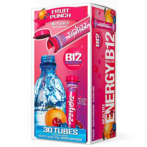 Zipfizz Energy Drink Mix, Electrolyte Hydration Powder with B12 and