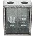 Lily's Home His and Hers Wine Cork and Beer Cap Holder, Makes The Ideal Gift for The Happy and Hydrated Couple, Galvanized Metal (7 3/8