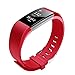 JUNYI Fitbit Charge 2 Bands ,Classic Sports Watch Adjustable Replacement Comfortable Bands for Fitbit Charge 2 Fitness Smart Wristbands Strap (Red large)