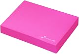 ProsourceFit Balance Pad Non-Slip Foam Mat 15.5x12.75 Pink