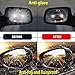 AUTOMB Car Side View Mirror Anti-Glare Film- Rear View Mirror HD Nano Anti Glare Anti Fog Rainproof Waterproof Membrane for Automobile Rearview Mirror and Side Window (Rec+Oval)