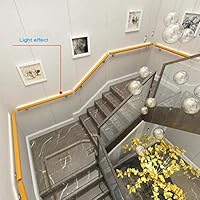 L Tsa Furniture Round Wooden Stair Handrail With Stainless Steel