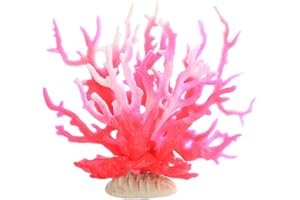 Gigicloud Artificial Aquatic Plants Fish Tank Fake Coral Multi-Purpose Pollution-Free Simulation Water Grass Small Aquarium Plants Artificial Aquarium Decoration