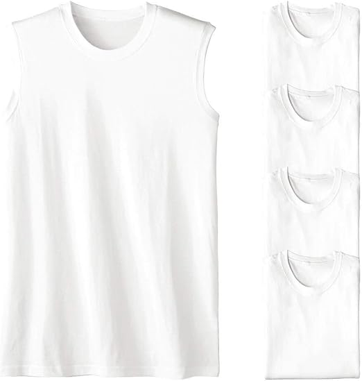 Amazon Nissen ニッセン インナーシャツ 肌着 セット 5枚組 メンズ ノースリーブ クルーネック 綿100 抗菌防臭 天竺 オールシーズン インナーシャツ 通販