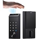 eufy FamiLock E34, Smart Lock with Palm Vein Recognition, Keyless Entry Door Lock for Front Door, 3-in-1 Wi-Fi Keypad Deadbol