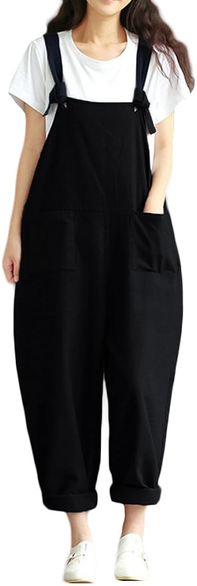 cotton linen dungarees