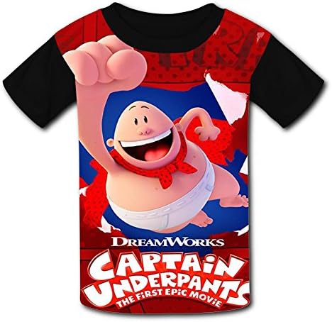 Youujihus Super_Underpants_Hero 3D Print Youth T-Shirts Crew Neck Kids Tees
