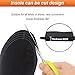 TOULLGO Heated Insoles, USB Insoles, Thermal Soles, Winter Foot Warmers, Heated Insoles That Molds to Your Foot, USB Rechargeable Heated Insole, Size 40/44