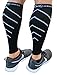 Calf Compression Sleeve Toeless Compression Socks Women & Men Best Footless Leg Support Sleeves for Calves - Improve Circulation for Shin Splint, Calf Pain Recovery, Running, Cycling, Travel, 1 Pair