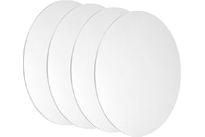 uxcell 4Pcs Aluminum Disc, 6"(150mm) Diameter 0.04"(1mm) Thickness 5052 Aluminum Circle Plates Round Sheets for Metal Stampin