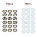 CozYours Metal Candle Wick Centering Device, 21 pcs & Candle Wick Stickers, 150 pcs