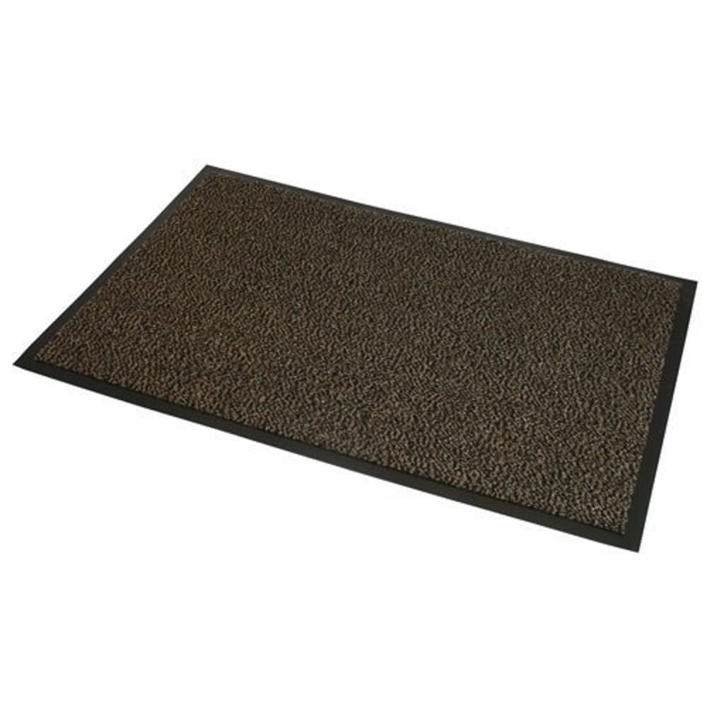 JVL Brown Black Heavy Duty Barrier Door Floor Mat, 80 x 140 cm โ image 1