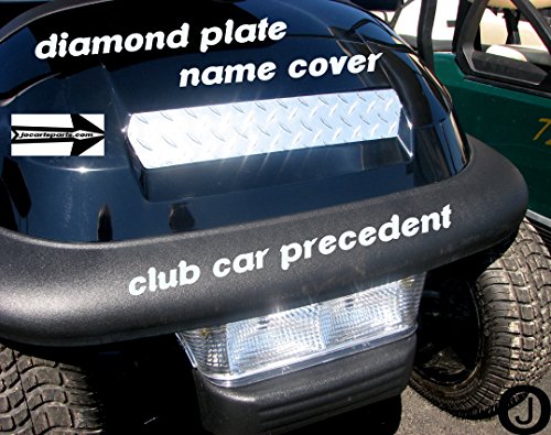 Club Car Precedent Golf Cart Diamond Plate Name Cover