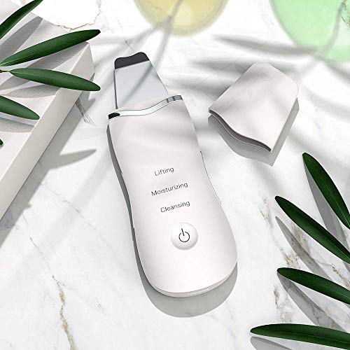 Skin Scrubber Spatula Ultrasonic, Blackhead Remover Exfoliator Pore Cleaner Kit, Skin Care Facial Cleansing Tool, Gift Set for Women - Thumbnail 6