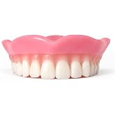 Heat and Fit&trade; NowDenture&trade; - Premium Immediate Upper Dentures - USA Made, Real Teeth, Custom Fit - No Impressions Needed for Fast Results at Home - Complete Kit with Sizing Trays - Medium