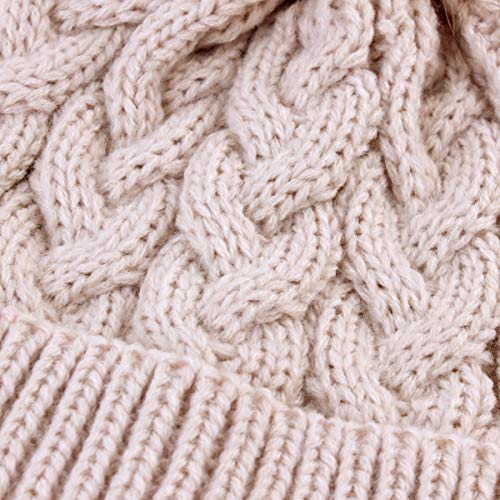 Yinuoday Baby Knit Hat Cap Winter Warm Wool Infant Toddler Kids Crochet Beanie Cap New (Khaki)