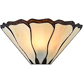 DEYNITE Tiffany Wall Sconces Stained Glass Antique Vintage Mission Style Wall Lighting for Living Room Bedroom Corridor Hallw