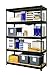Hirsh Industries 3800 Shelving Unit, 48 x 18 x 78 Inches, Black