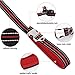 HICOBOS Dog Training Leash 6ft for Large Medium Dogs-2 Padded Traffic Handle Rope- Heavy Duty Shock Absorbing Bungee- Optional Hands Free for Dog Training, Walking, Jogging & Biking (Red)