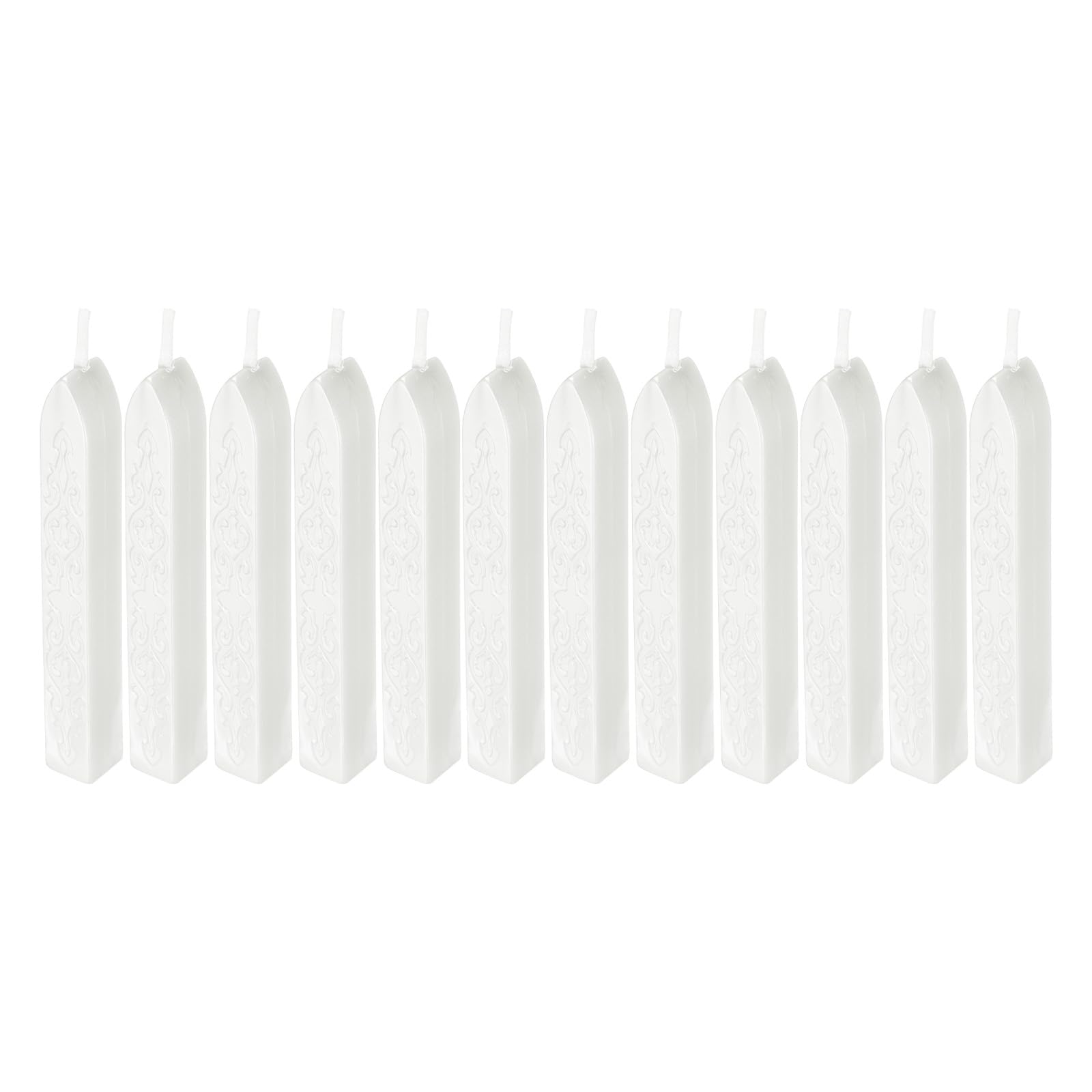 PATIKIL Wax Seal Sticks, 12 Pack Sealing Wax Sticks Sealer for Stamp Seals Letter Wedding Invitation Envelope Craft, White