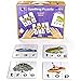 Star Right Educational Spelling Puzzle Game with Realistic Art, Learning Toys for Ages 4+, 3 and 4 Letter Words, Set of 26 (91 Pieces) with 1 Puzzle Frame Included