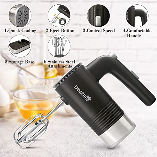Hand Mixer,400W Mixer Electric Handheld,5Speed Hand Held Blender with