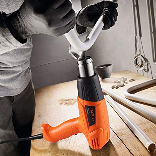 TACKLIFE Heat Gun 1500W 572℉ 932℉ Dual Temperature Hot Air Gun Kit