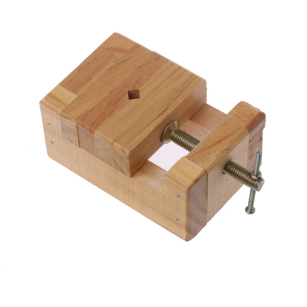 Lyguy Wood Flat Vise Mini Clamp-on Bench Vise for Woodworking Carving Engraving