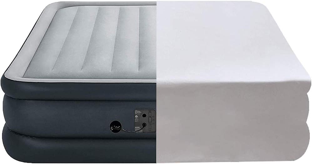 Bedecor Fitted Sheet Fit Air Bed CrinkleFree Deep Pocket