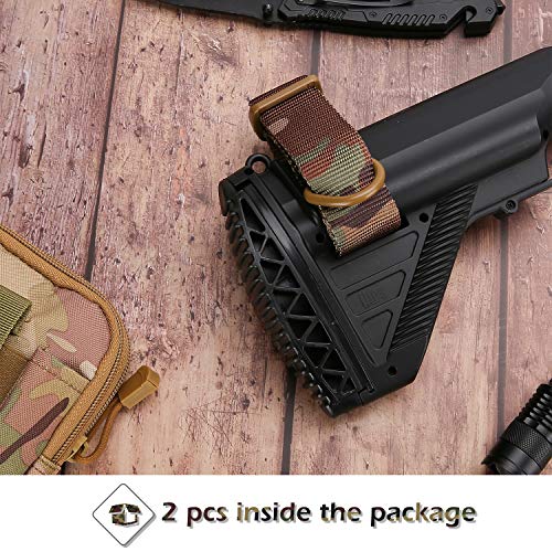 Kosse 2 Pack Tactical Gun Sling, Universal Adjustable Rifle Sling D