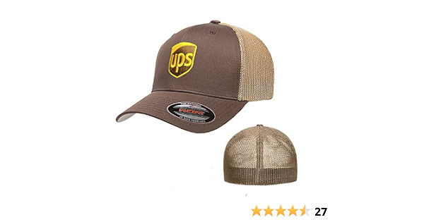 UPS Embroidered Mesh Flexfit Trucker 