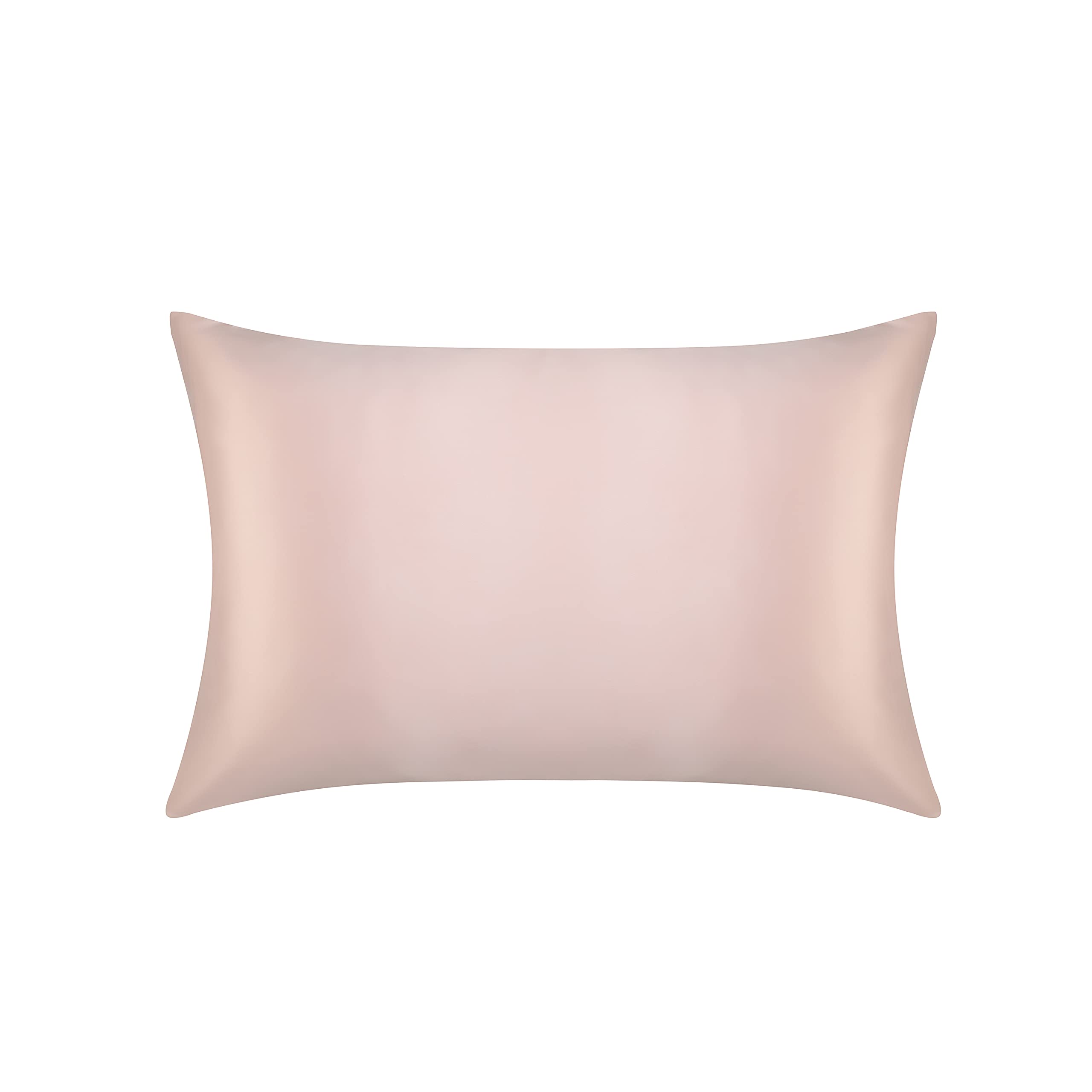 Jasmine Silk 100% 19 Momme Mulberry Charmeuse Silk Pillowcase for Hair and Skin 50 cm x 75 cm Envelope Closure - RRP £35 (Pink)