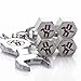 D&R® Wrench Keychain Chrome Tire Valve Stem Caps For Ford Mustang