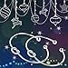 Casoty Love Knot Bangle Bracelet Simple Cuffs Bracelet for Women Girls Stretch Bracelets - Set of 4 (Silver)