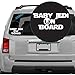 Baby Jedi on Board Decal Sticker Inspired By Star Wars. Perfect for Back Car Window or on Car Body. 7.25