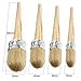 4 PCS Chalk Paint Wax Brush Set – Natural Bristle Round Wax Brush for Painting or Waxing Furniture Home Décor