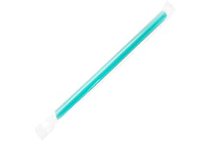 Karat [1,600 ct] 9" Boba Straws (10mm Diameter), Individually Wrapped, Assorted Solid Colors (C9060s)