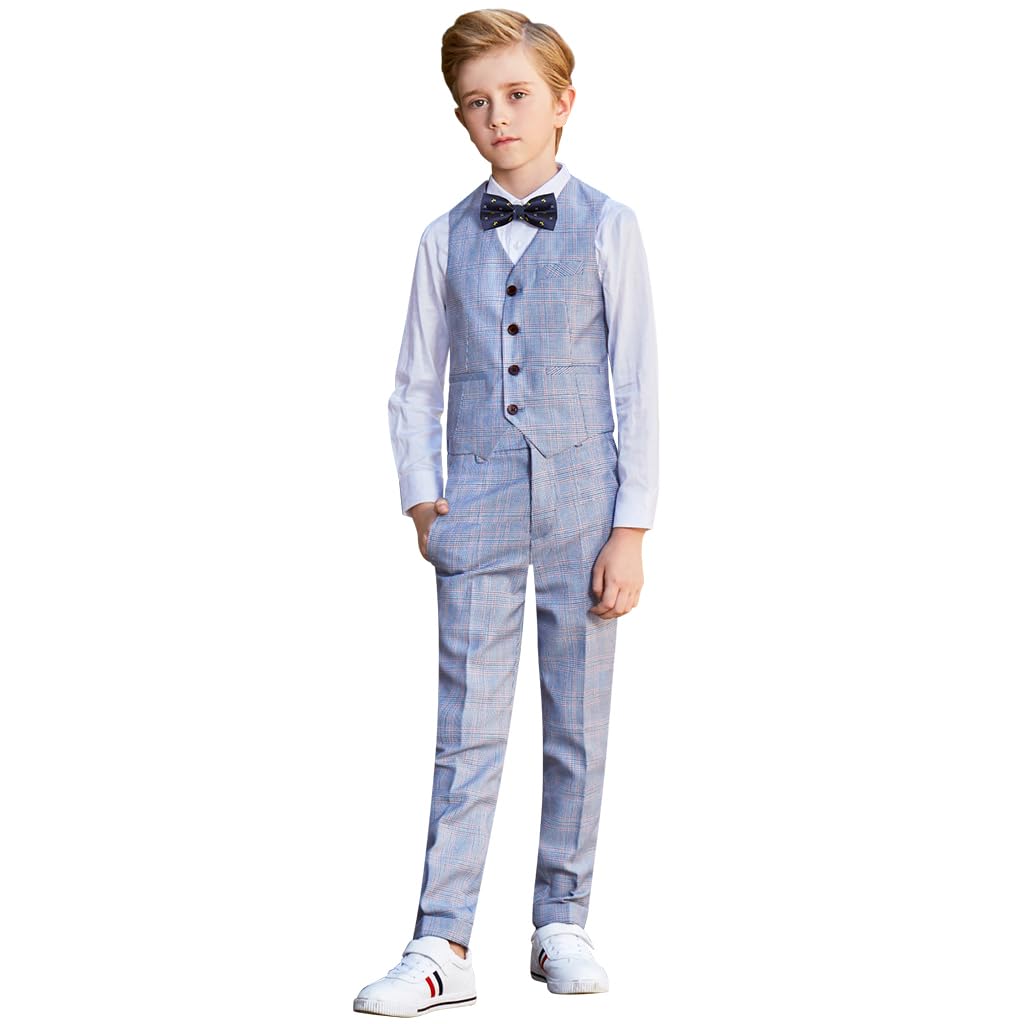Marvelous World Boys' 5-Piece Formal Vest Suit