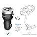 Safergo 1-Button Bluetooth FM Transmitter 24W 4.2A Dual USB Car Charger for iPhone Samsung Cellphones,FM Frequency 94.1/94.5/95.1