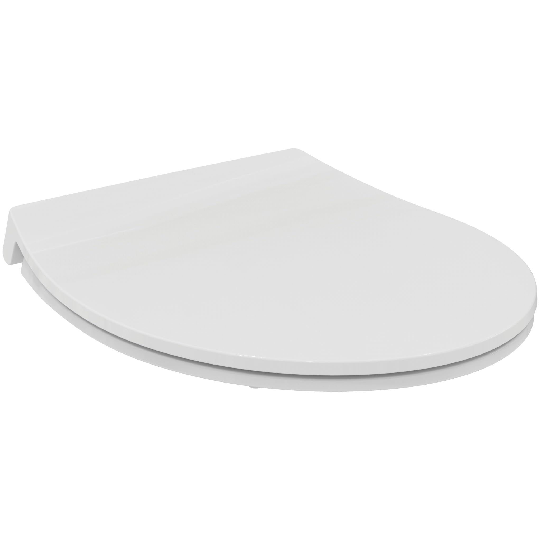 Ideal Standard Tirso Universal Toilet Seat with Soft Close Mechanism, Removable Oval Toilet Seat for Easy Cleaning, Made from Recycled Polypropylene – White (365x425x50 mm – Check Compatibility)