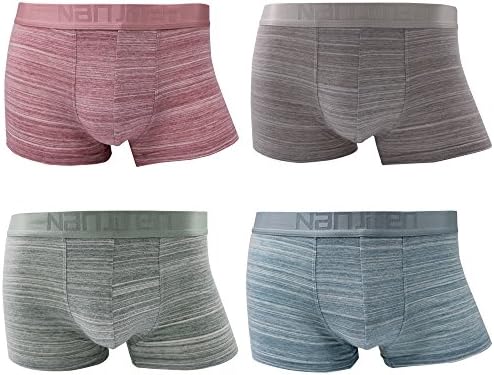 THSISSUEMen’S Underwear, Cartoon Middle Waist Wide Waistband Boxer Briefs, Super Comfortable Underpants (2XL, Pack of 4)
