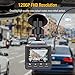 AIQiu Dash Cam, Dash Camera for Cars, 1296P FHD Mini Car Driving Recorder, Vehicle Dashboard Camera, G-Sensor, Loop Record, WDR, Parking Monitor, Night Vision