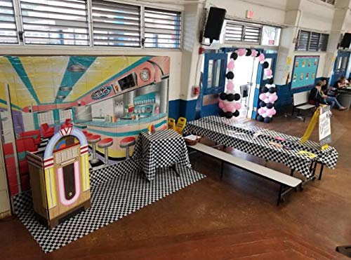 2 FONBALLOON+PARTY+Checkered+Racing+Table