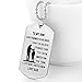 FAYERXL Always Remember You are Braver Military Dog Tag Necklace Mens Inspirational Gifts Ideas for Son From Dad (Dad to Son)