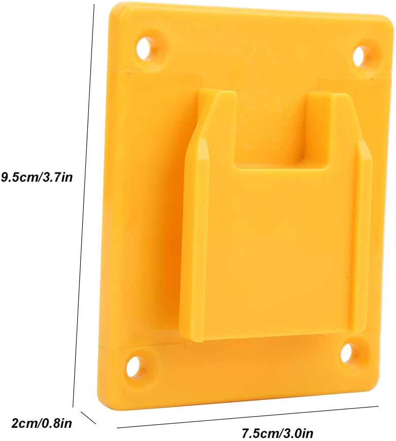 M18 Power Tool Stand - Electric Drill Holder, 2-Piece Set for Hardware Accessories (Yellow) - Image 3