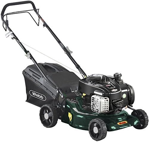 Webb R16SP Self Propelled Petrol Rotary Lawnmower 420mm Cut Width with Steel Deck &amp; Briggs &amp; Stratton 4 Stroke Engine by Webb